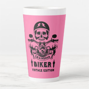 Oma Motorbike Rider Milchtasse
