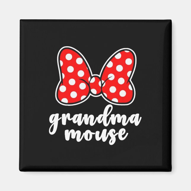 Oma Mouse Family Vacation - Funny Oma Mous Magnet (Vorne)