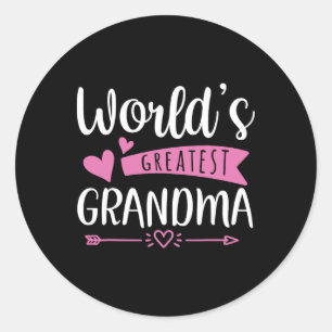 Oma Mütter Day World's größte Oma Design Runder Aufkleber