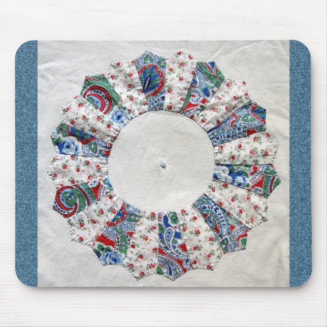Oma Nellies Quilt - Block #1 Mousepad (Vorne)