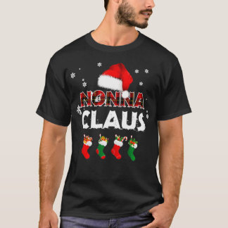 Oma Nonna Claus Weihnachtsmannmütze Funny Christma T-Shirt