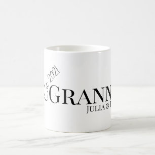 Oma oder Grammy etablierte benutzerdefinierte Jahr Kaffeetasse