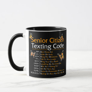Oma oder Opa: Gesimst Senior Citizen Code Oma Tasse