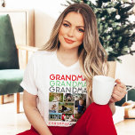 Oma Oma Großkind Family Picture Collage Weihnachte T-Shirt<br><div class="desc">Feiern Sie die Bindung zwischen Oma und ihren Enkelkindern mit dem Oma Oma Oma Family Picture Collage Weihnachtsweihnachtsfest T - Shirt. Dieses individuelle Foto-Shirt ermöglicht Ihnen eine wunderschöne Collage von bis zu 8 hoch geschätzten Fotos aus der Familie zu erstellen, was es zu einer sinnvollen und einzigartigen Art macht, die...</div>