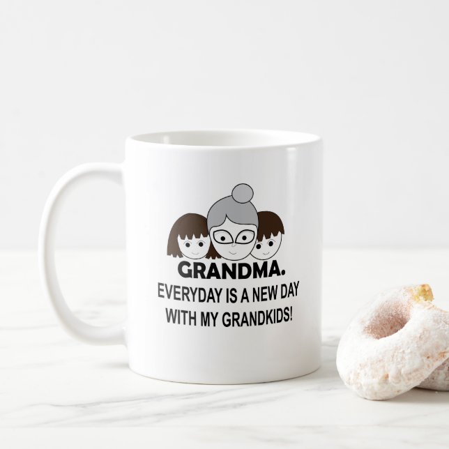 Oma Oma Niedlich Oma Kaffeetasse (Mit Donut)