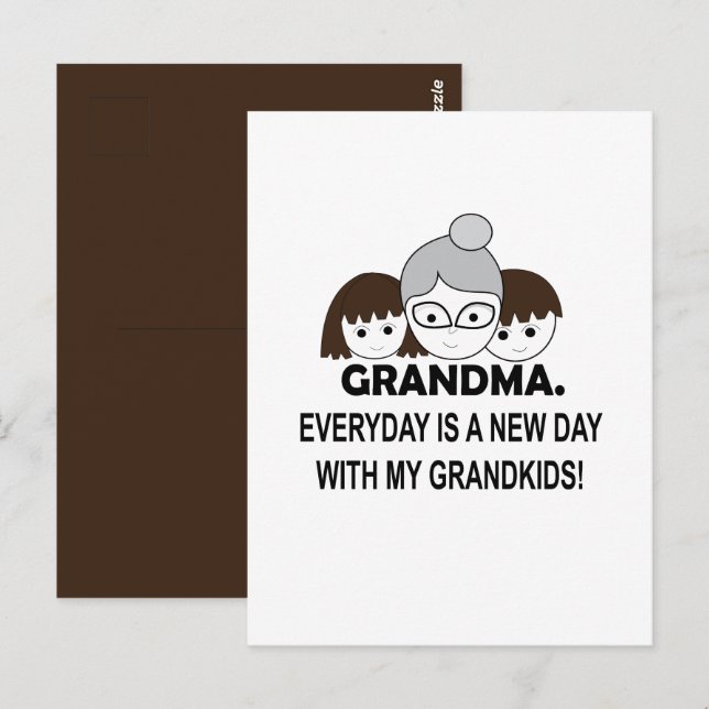 Oma Oma Niedlich Oma Postkarte (Vorne/Hinten)