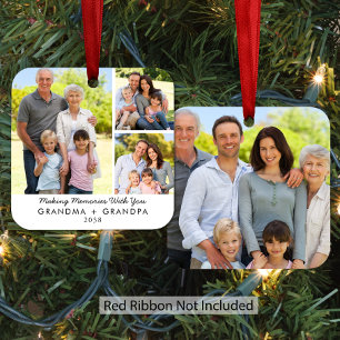 Oma Opa 4 Foto Großeltern Weihnachten Ornament Aus Metall