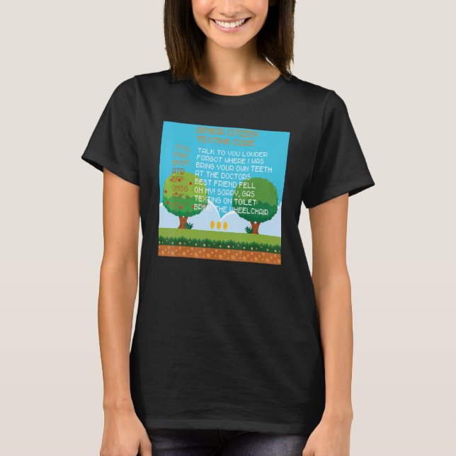Oma Opa Alte Menschen Senior Citizen Gesimst T-Shirt (Vorderseite)