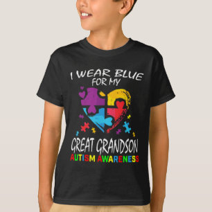 Oma Opa Blau für meinen Urenkel Autismus T-Shirt