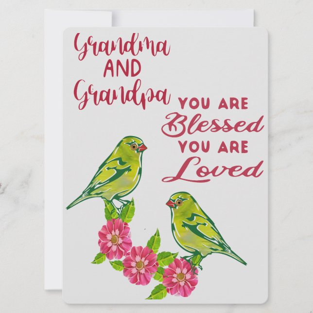 Oma & Opa Feiertagskarte (Vorderseite)