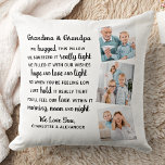 Oma Opa Gedicht Custom 3 Foto Großeltern Kissen<br><div class="desc">Feiern Sie Ihre Großeltern mit einem individuellen Kissen aus Foto. Dieses einzigartige Kissen von Großeltern ist das perfekte Geschenk, ob Geburtstag, Großeltern oder Weihnachten. Wir hoffen, dass Ihr spezielles Kissengewächs für viele Jahre zu einem wertvollen Sake wird. . Zitat: "Wir umarmten dieses Kissen, wir pressten es wirklich eng. Wir erfüllten...</div>