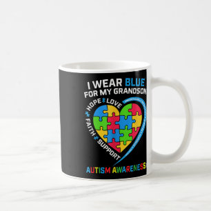 Oma Opa ich trage Blau für meinen Großmutter Autis Kaffeetasse