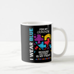 Oma Opa ich trage Blau für meinen Großmutter Autis Kaffeetasse