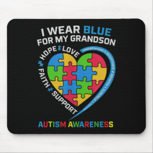 Oma Opa ich trage Blau für meinen Großvater Mousepad
