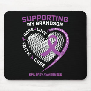 Oma Opa Lila Männer Großmutter Epilepsie Mousepad