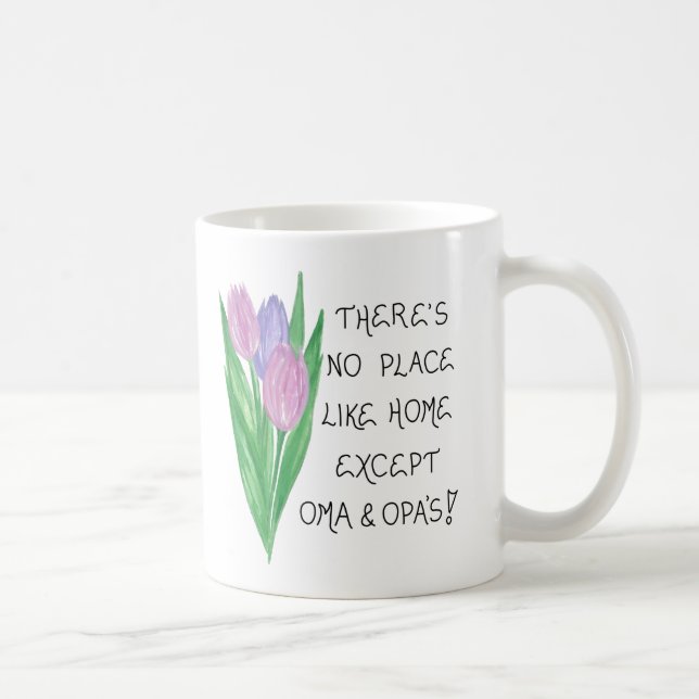 Oma Opa Mug - Citation sur grand-mère et grand-pèr (Droite)