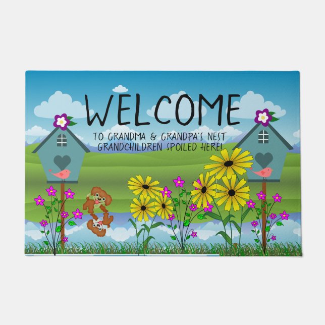 Oma & Opa Nest Fußmatte (Vorderseite)
