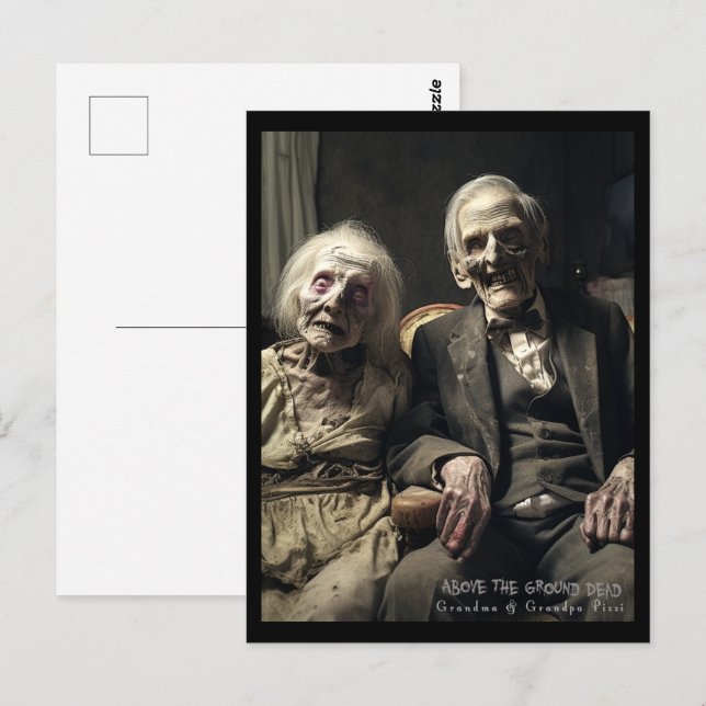 Oma & Opa Pizzi Postkarte (Vorne/Hinten)