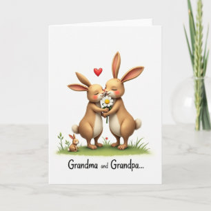 Oma Opa Umarmung Liebeskarte Karte