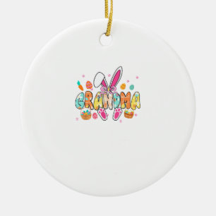 Oma Ostern Oma Kokette Hasenohren Eier Ba Keramik Ornament