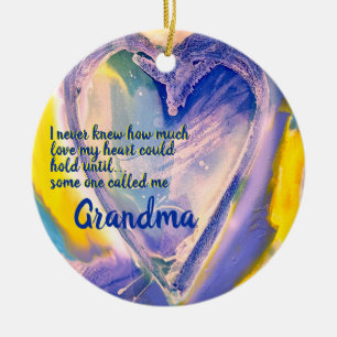 Oma Painted Heart Ornament