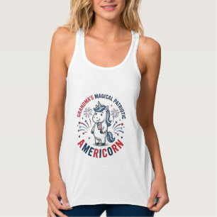 Oma patriotisches Americorn Einhorn Shirt Design_1