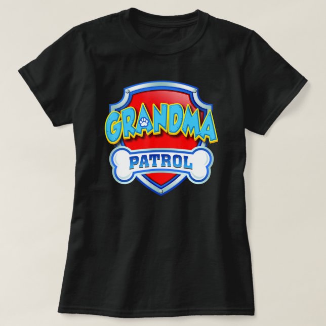 Oma Patrol Hund Mama Vater Frauen T-Shirt (Design vorne)