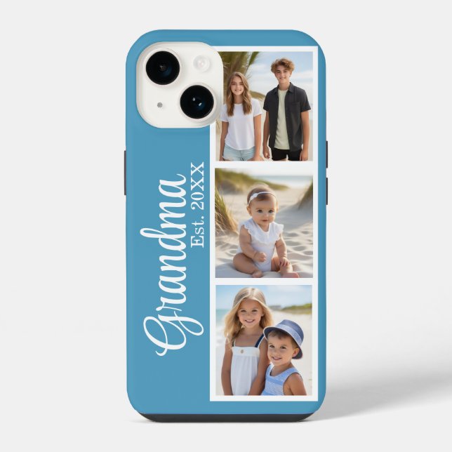 Oma Personalisiert Foto iPhone 14 Hülle (Rückseite)