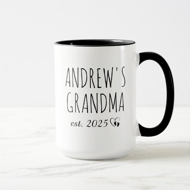 Oma Personalisiert Tasse (Rechts)