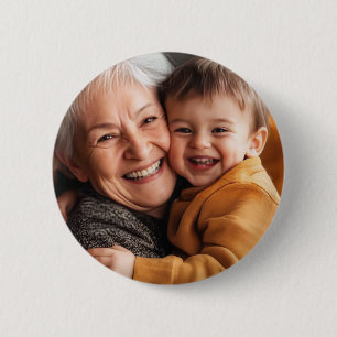 Oma Personalisierte Enkel Vollbild-Foto Button