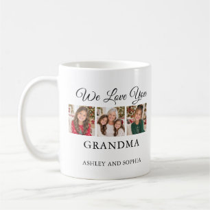 Oma personalisierter Name 6 Foto-Kaffeebecher Kaffeetasse
