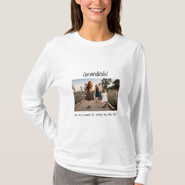 Oma Personalisiertes Custom Foto Shirt (Vorderseite)