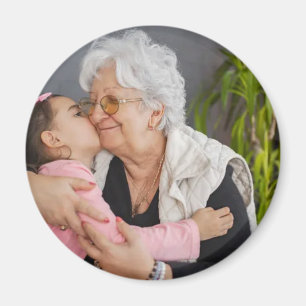 Oma personalisiertes Vollfoto Enkelkinder Magnet