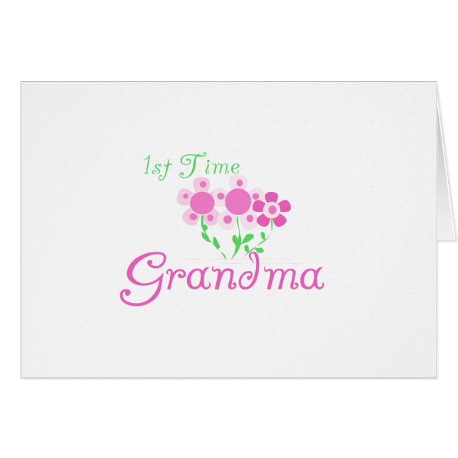 Oma-Pink-Blume zum ersten Mal (Vorderseite (Horizontal))