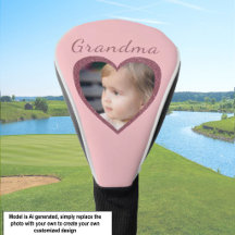 Oma Pink Hearts Custom Grandkid Foto