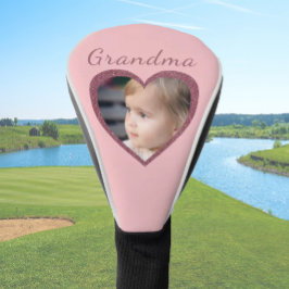 Oma Pink Hearts Custom Grandkid Foto Golf Headcover