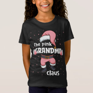 Oma Pink Santa Claus Familie passt Weihnachten T-Shirt