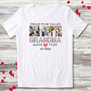 Oma Pinselstrich 3 Foto Enkelkinder Namen Tri-Blend Shirt