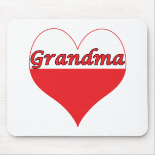 Oma Polnisches Herz Mousepad