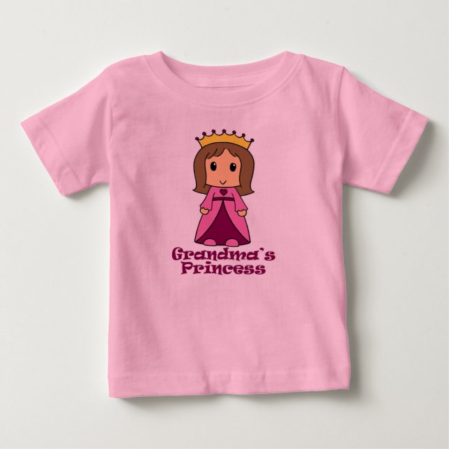 Oma-Prinzessin Baby T-shirt (Vorderseite)