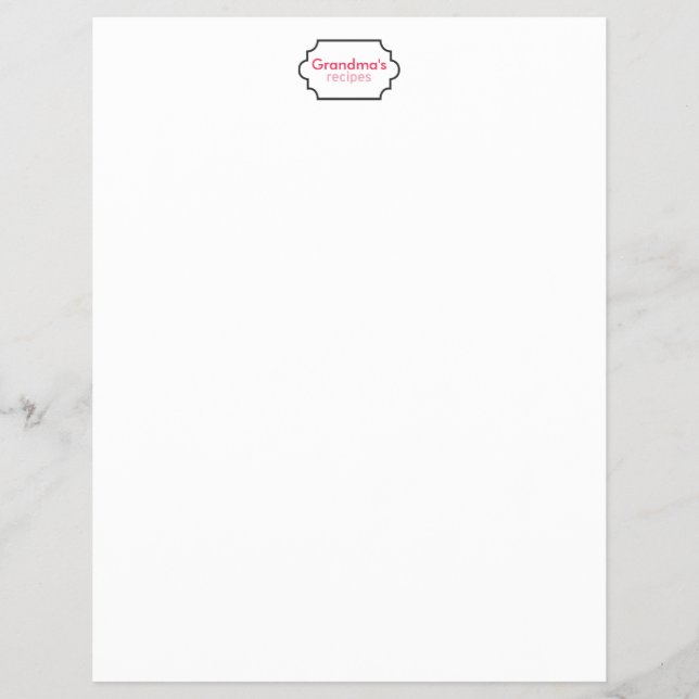 Oma-Rezeptorsammlung Flyer (Vorne)