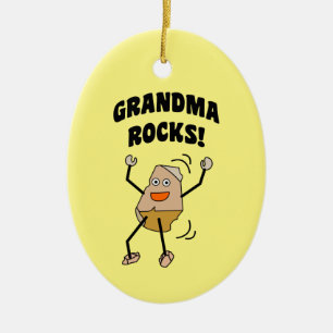 Oma Rocks Keramik Ornament