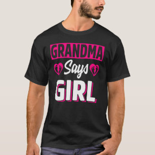 Oma sagt, Niedliches Frauenteam Mädchen Pink Bab T-Shirt