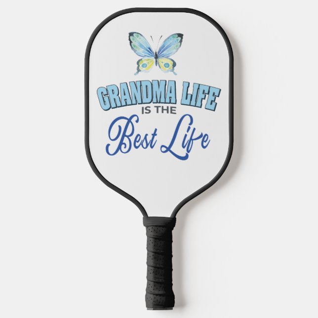 Oma Schmetterling  Pickleball Schläger (Vorderseite)