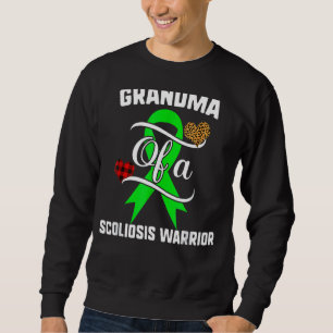 Oma Scoliosis Awareness Leopard Buffalo Kariert Sweatshirt