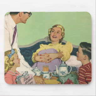 Oma servierte das Frühstück im Bett von der Famili Mousepad