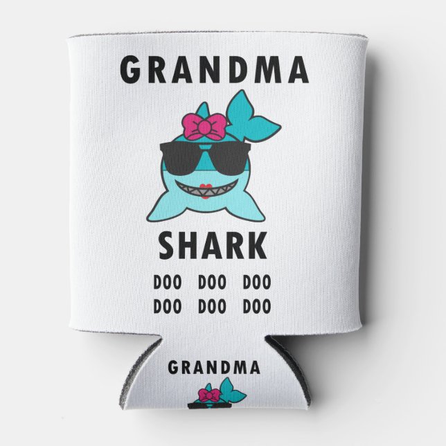 Oma Shark Doo Doo Doo Dosenkühler (Vorderseite)