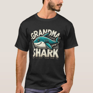 Oma Shark Lustiger Shark Passende Familie für Frau T-Shirt