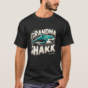 Oma Shark Lustiger Shark Passende Familie für Frau T-Shirt