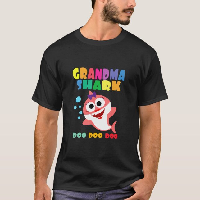 Oma Shark T - Shirt Doo Doo Funny Baby Mommy Kid (Vorderseite)